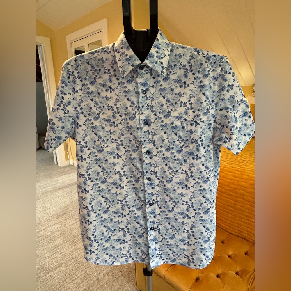 Floral, short sleeve, casual shirt